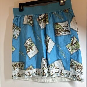 Maternity Old Navy Skirt Travel Riviera Vista‎ Mare Knit Waistband Cotton Size S